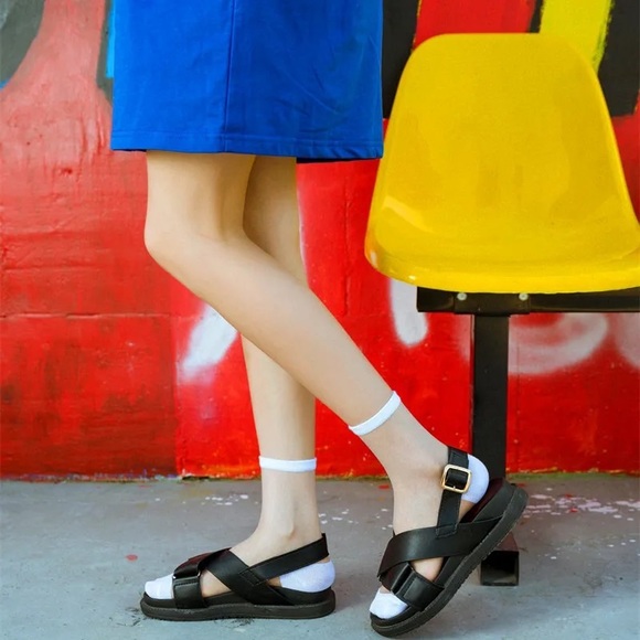 1 Mesh Fishnet Socks Mixed Fiber Transparent Stretch Elastic Ankle Net Yarn Thin - Picture 14 of 16